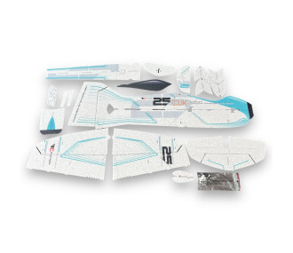 RC-Flugzeug Factory Clik 25 Blau ca.0.84m- FLASH RC 2