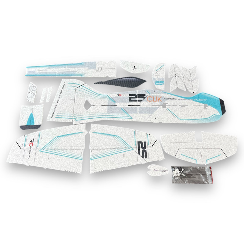 Avion RC Factory Clik 25 Bleu env.0.84m - FLASH RC