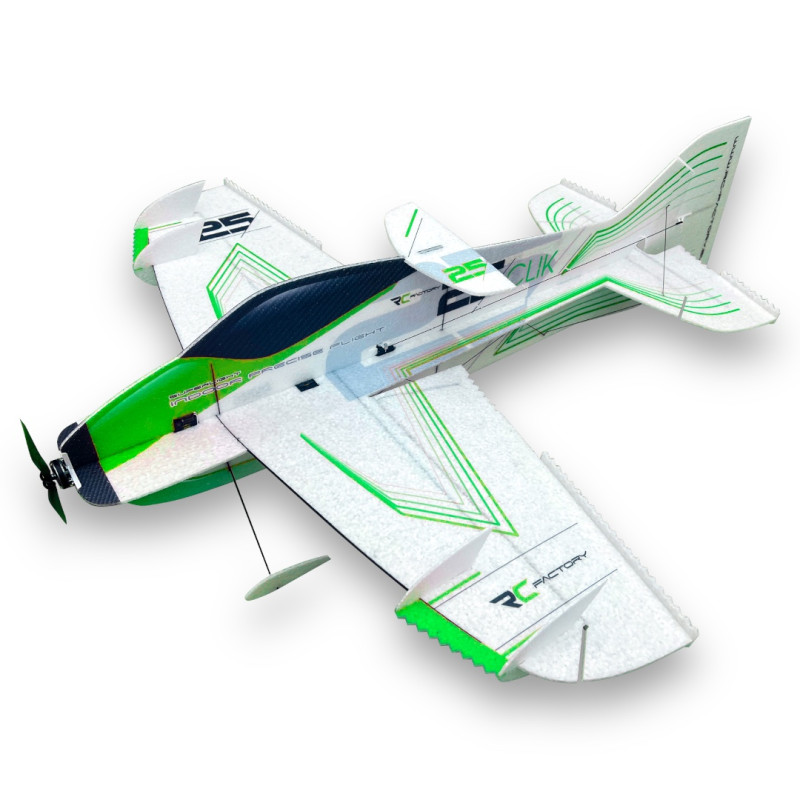 Avion RC Factory Clik 25 Vert env.0.84m - FLASH RC