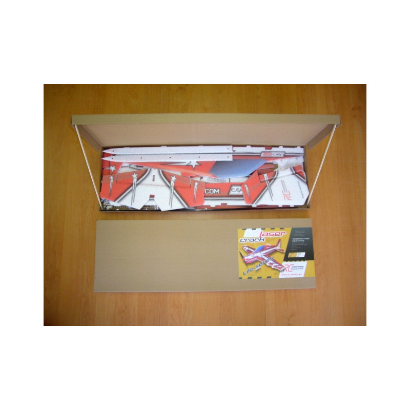 Avion RC Factory Crack Laser 'Lite Series' rouge env.0.80m - FLASH RC