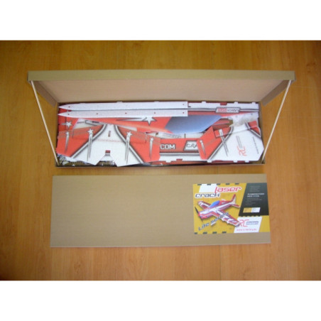 Aeromobili RC Factory Crack Laser 'Lite Series' rosso circa 0,80m- FLASHRC