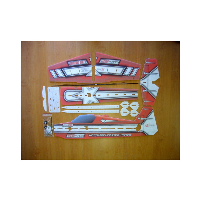 Aircraft RC Factory Crack Laser 'Lite Series' red approx.0.80m- FLASHRC