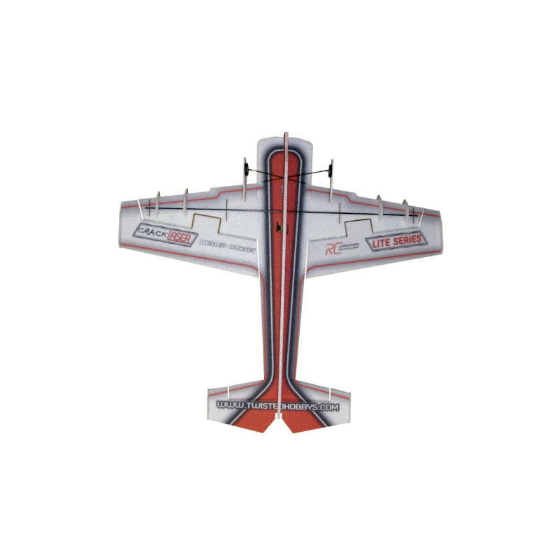 Avion RC Factory Crack Laser 'Lite Series' rouge env.0.80m - FLASH RC