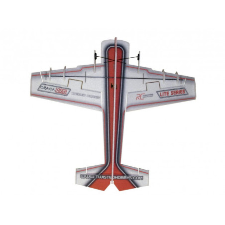 Avion RC Factory Crack Laser 'Lite Series' rouge env.0.80m - FLASH RC