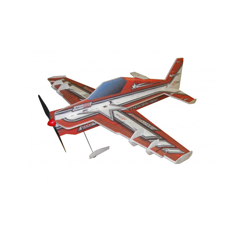 Avion RC Factory Crack Laser 'Lite Series' rouge env.0.80m - FLASH RC
