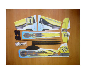RC Plane Factory Crack Yak 'Lite Series' azul/amarillo aprox.0.80m- FLASHRC 2