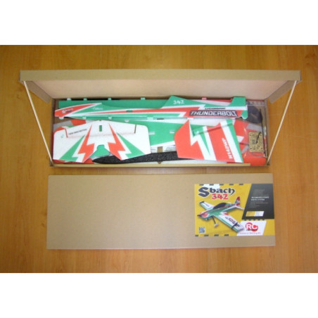 RC Plane Factory Sbach 342 'Backyard Series' red/black approx.0.80m- FLASH RC