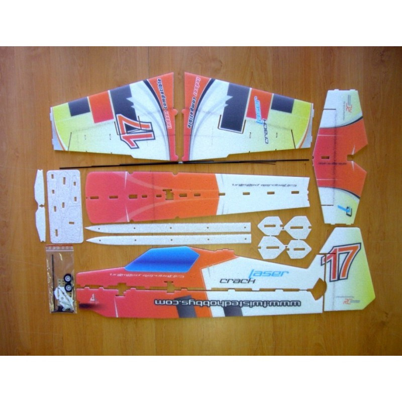 RC Aircraft Factory Crack Laser 'Lite Series' N°17 approx.0.80m- FLASHRC