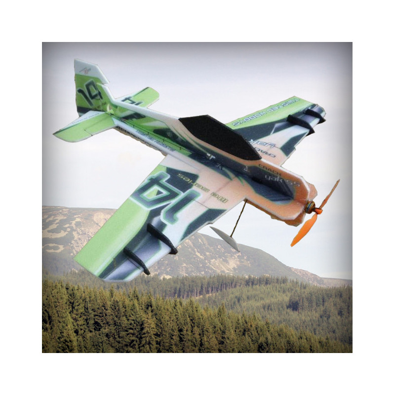 Avion RC Factory Crack Yak 'Lite Series' vert/orange env.0.80m - FLASH RC