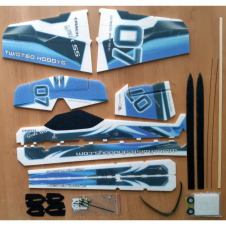 Avion RC Factory Crack Yak 55 'Backyard Series' bleu env.0.80m - FLASH RC
