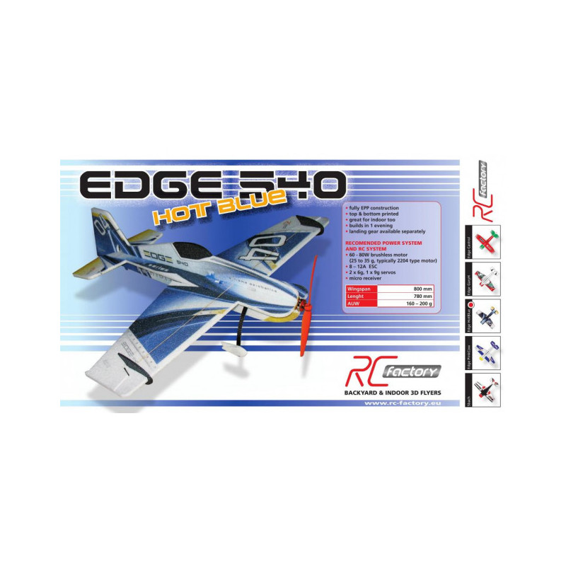 Avión RC Factory Edge 540 Castrol 'Backyard Series' EPP aprox.0.80m- FLASH RC