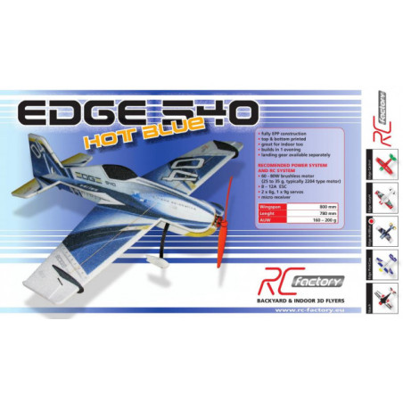 Avión RC Factory Edge 540 Castrol 'Backyard Series' EPP aprox.0.80m- FLASH RC