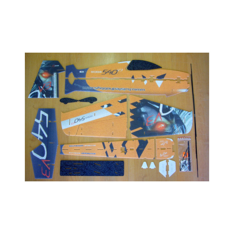 RC Aircraft Factory Edge 540 V3 'serie Superlite' arancione circa 0,84m- FLASHRC