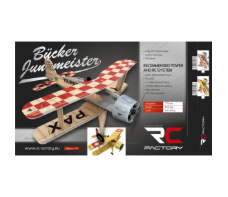 RC Factory Bücker Jungmeister aircraft approx. 0.87m- FLASH RC 2