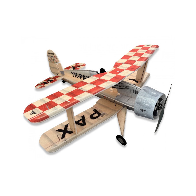 Avion RC Factory Bücker Jungmeister env. 0.87m - FLASH RC