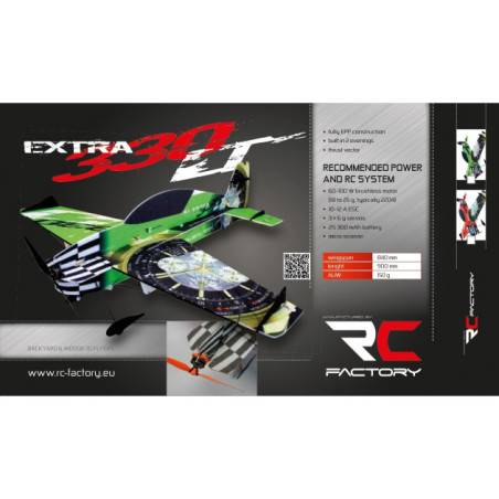 RC Plane Factory Extra 330 'Superlite Series' red approx.0.84m- FLASH RC