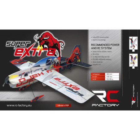 RC-Flugzeug Factory Super Extra Crazy 'Superlite Series' ca.0.86m- FLASH RC