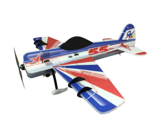 Aircraft RC Factory Crack Yak 55 'Backyard Series Blue-Red approx.0.80m- FLASH RC