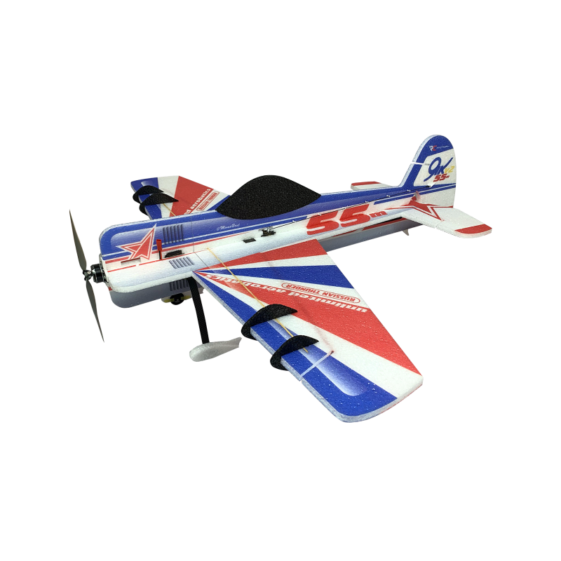 Avion RC Factory Crack Yak 55 'Backyard Series Bleu-Rouge env.0.80m - FLASH RC