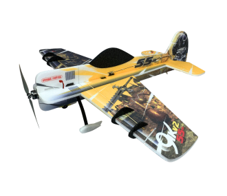 Avion RC Factory Crack Yak 55 'Backyard Series Jaune env.0.80m - FLASH RC