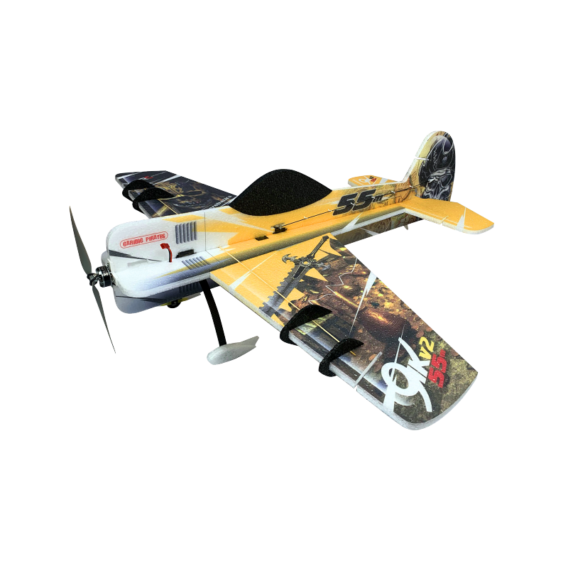 Avion RC Factory Crack Yak 55 'Backyard Series Jaune env.0.80m - FLASH RC