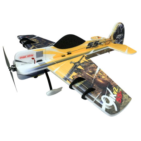 Avion RC Factory Crack Yak 55 'Backyard Series Jaune env.0.80m - FLASH RC