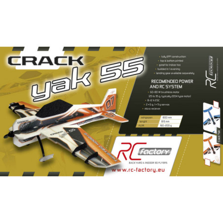 RC Aereo Fabbrica Crack Yak 55 'Backyard Series' oro circa 0,80m- FLASH RC