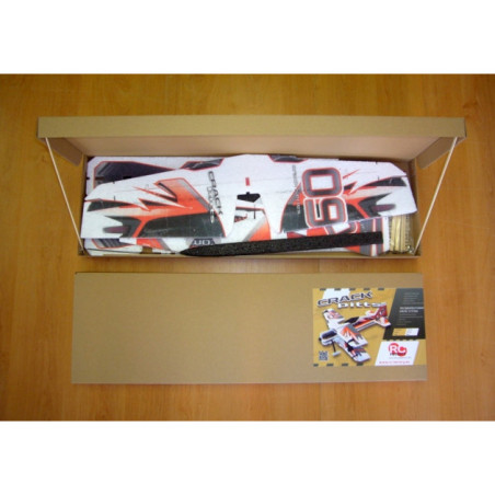 Avion RC Factory Crack Pitts 'Backyard Series' rouge/noir env.0.80m - FLASH RC