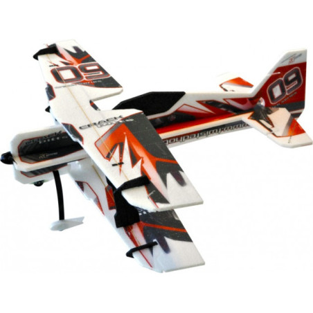 Avion RC Factory Crack Pitts 'Backyard Series' rouge/noir env.0.80m - FLASH RC