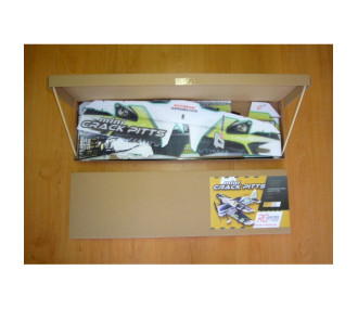Aereo RC arancione/giallo Pitts 'Mini Series' crackato in fabbrica, circa 0,60m- FLASH RC 2