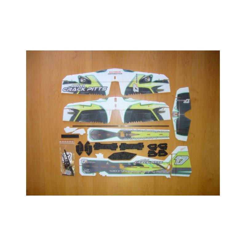 Factory Crack Pitts 'Mini Series' orange/yellow RC plane approx.0.60m- FLASH RC