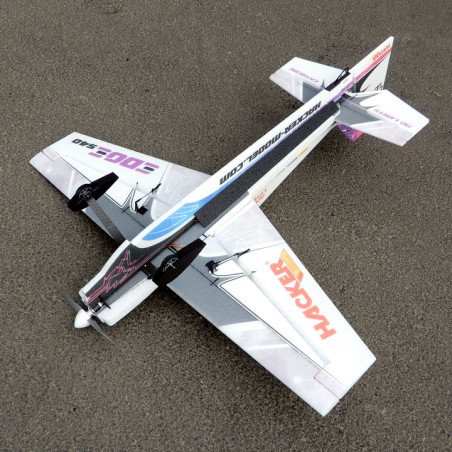 Avión Hacker modelo Edge 540 Race Violet ARF aprox.1.20m- FLASH RC