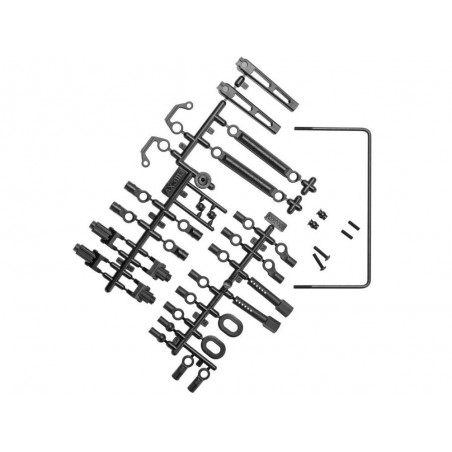 RC car parts - AXIAL AX31331 Juego de barras estabilizadoras traseras Soft RR10 - FLASH RC