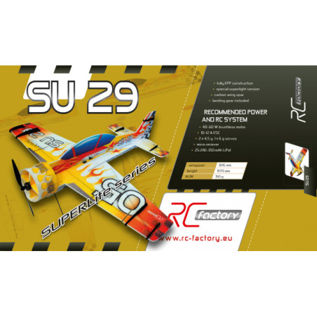 Flugzeug RC Factory SU-29 Russian 'SuperLite series' ca.0.84m- FLASHRC
