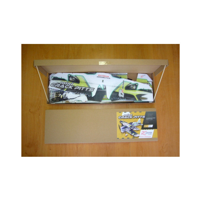 RC Factory Crack Pitts 'Mini Series' verde/nero circa 0,60m- FLASH RC