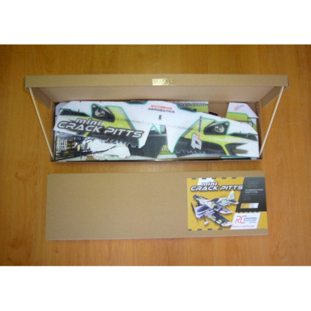 RC Factory Crack Pitts 'Mini Series' verde/nero circa 0,60m- FLASH RC