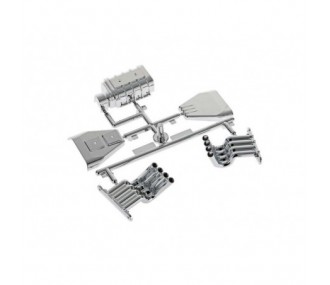Parti di ricambio per auto RC - AXIAL AX31355 Monster Truck Dettagli motore (Chrome) - FLASH RC