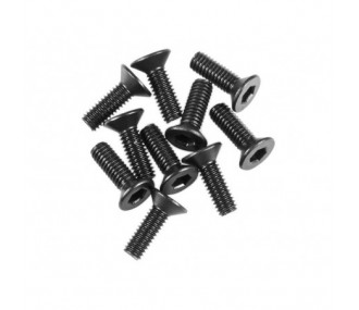 Ersatzteile RC-Cars - AXIAL AX31372 M2.6x8mm Hex Socket Flat Head Black (10) - FLASH RC
