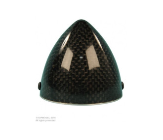 Carbonkegel mit Alu-Flansch - CONE CARBONE Ø50mm AVEC FLASQUE ALU - FLASH RC