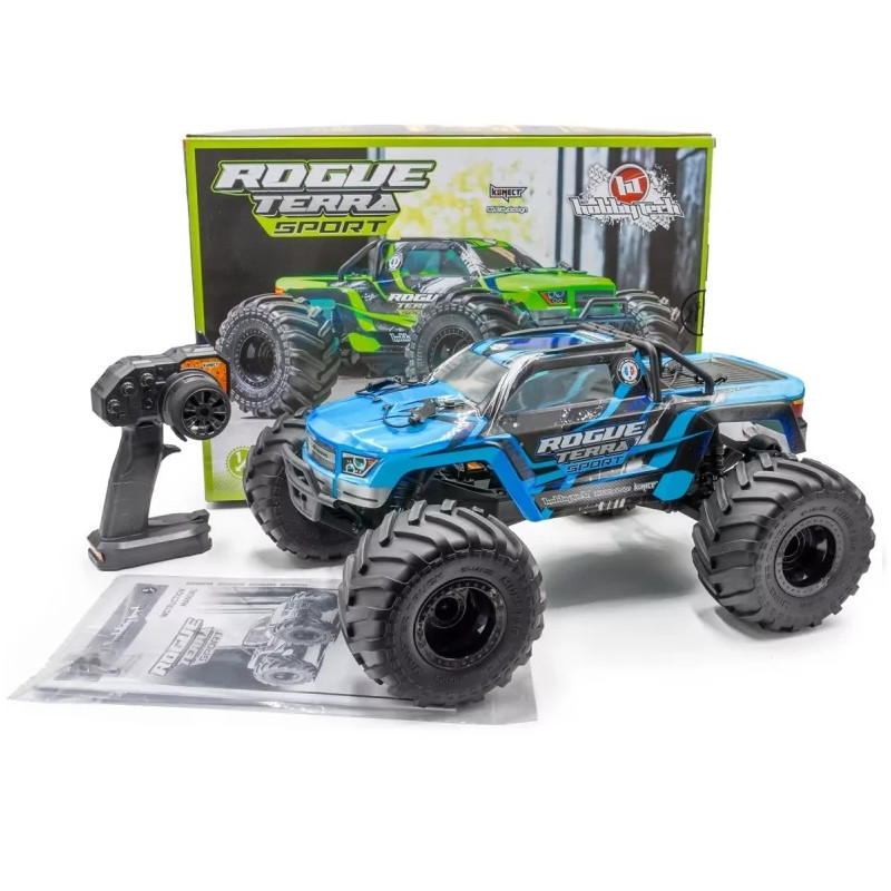Monster ROGUE TERRA SPORT Brushless Bleu 1/10 4wd RTR HOBBYTECH - FLASH RC