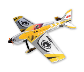 Avión Hacker modelo Super Zoom Acción Amarillo ARF aprox.1.00m- FLASH RC
