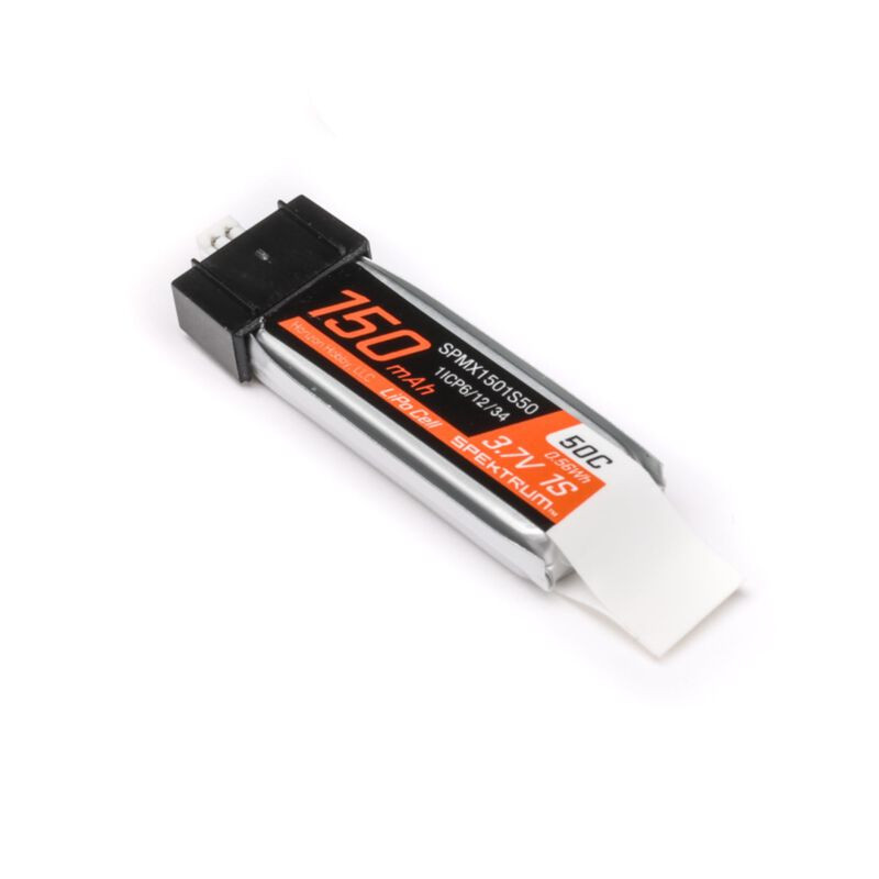 Batería LiPo 3.7V 150mAh 1S 50C: Conector JST PH1.25