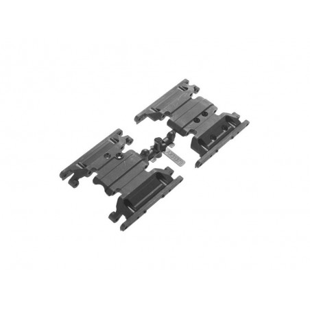 Parti di ricambio per auto RC - AXIAL AX31379 Piastre di scorrimento SCX10 II - FLASH RC