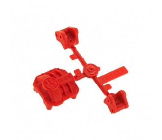 Ricambi per auto RC - AXIAL AX31384 AR44 Coperchio del differenziale/supporti di collegamento rossi - FLASH RC