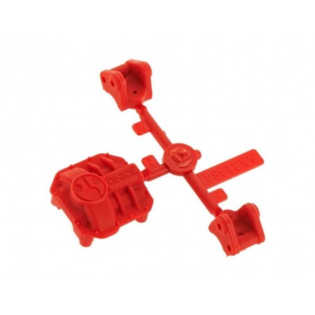 Ricambi per auto RC - AXIAL AX31384 AR44 Coperchio del differenziale/supporti di collegamento rossi - FLASH RC