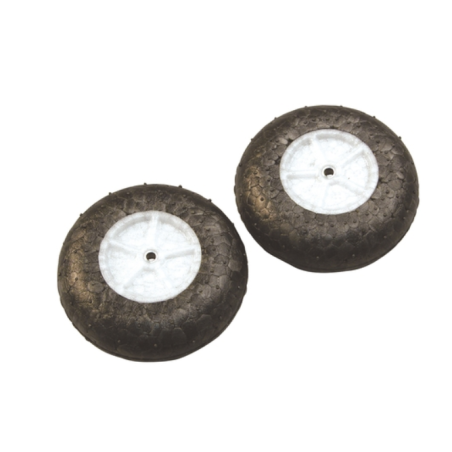 Ruote leggere Ø53 mm, mozzi Ø2,6 mm (1 coppia)