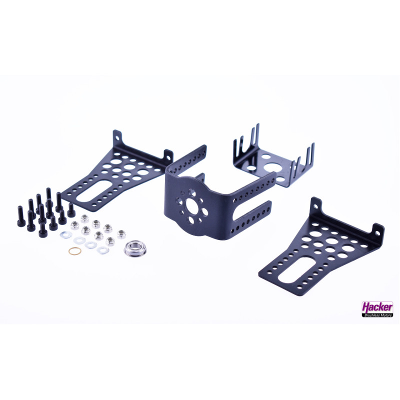 Supporto motore in metallo - Supporto motore in metallo per motore Hacker A40/A50 - FLASH RC