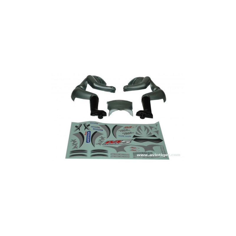 PILOTE ARGENT + DECO M5 - FLASH RC