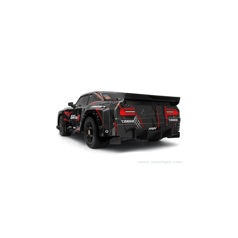QUANTUM R FLUX 4S 4X4 "MUSCLE" NEGRO ROJO