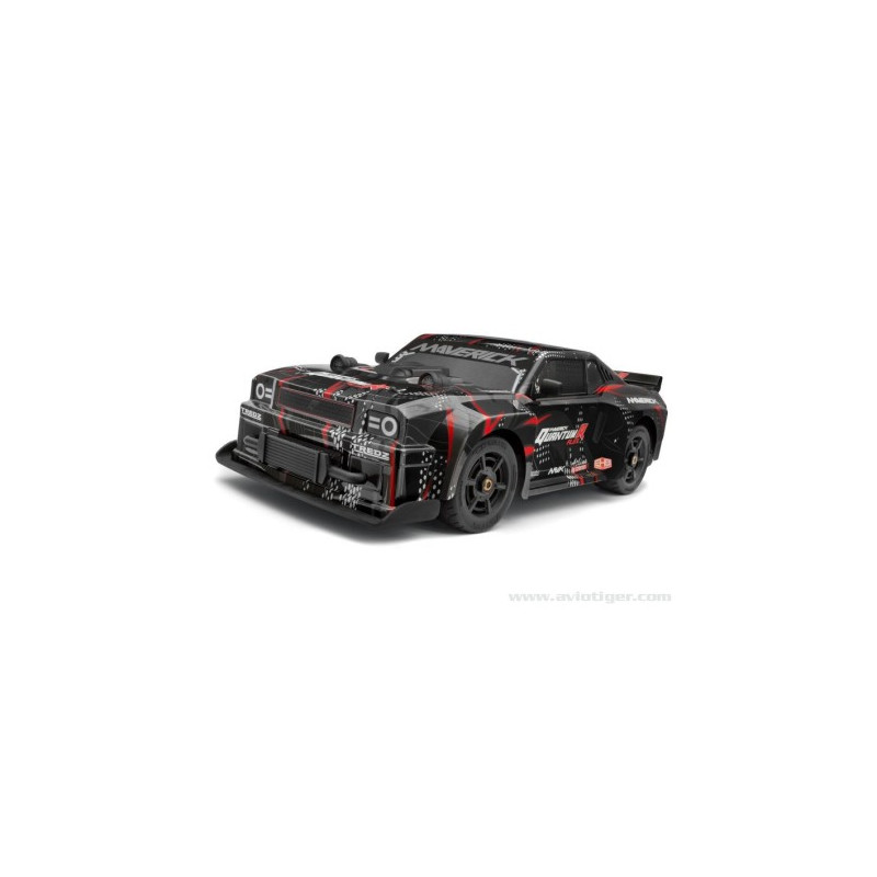 QUANTUM R FLUX 4S 4X4 "MUSCLE" NOIRE ROUGE - FLASH RC